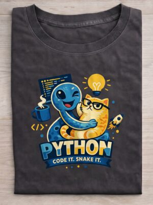Python Code It Snake It Unisex T-Shirt (100% Cotton)