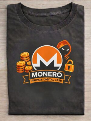 Monero Private Digital Cash Unisex T-Shirt (100% Cotton)