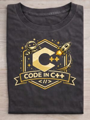 Code in C++ – Programmer for C++ Developers Unisex T-Shirt (100% Cotton)