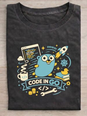 Go Developer – Code in Go Unisex T-Shirt (100% Cotton)