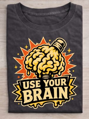 Use It Brain – Creative Intelligence Unisex T-Shirt (100% Cotton) – Premium Graphic Tee