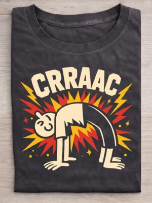 Spine Crack Cartoon Humor Sarcastic Gift Unisex Graphic Tee
