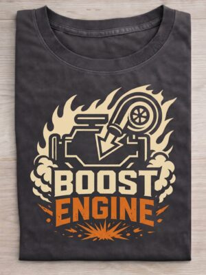 Turbo Engine Boost Car Sarcastic Humor Unisex Graphic Tee