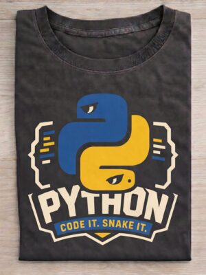 Code It Snake It Developer Developer Humor Unisex Graphic Tee