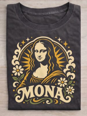Classic Museum Lady Art Parody Retro Style Unisex Graphic Tee