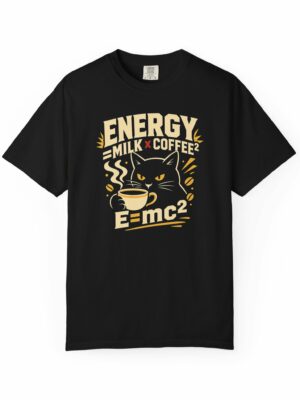 Milk Coffee Cat Science Graphic Tee