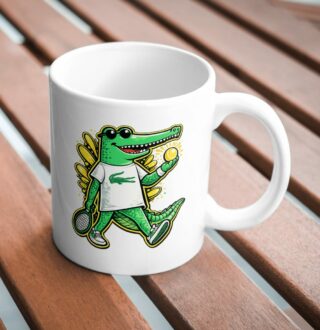 Cool Crocodile Mug – Funny Tennis Alligator Coffee Mug
