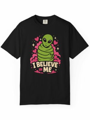 Motivational Alien Self Belief Funny Graphic Tee
