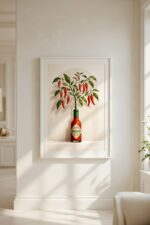 Spicy Growth – Chili Pepper Tabasco Inspired Art Print