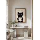 Are You Done Cat Art Print – Funny Minimalist Cat Illustration
