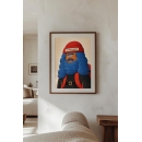 Stranger Character Art Print – Bold Cartoon Portrait Illustration