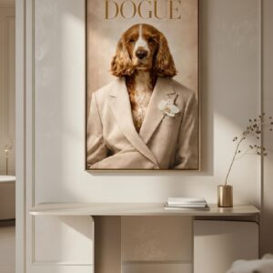 Dogue – Fashion Dog Editorial Style Art Print