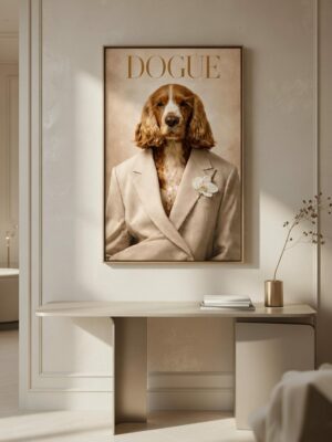 Dogue – Fashion Dog Editorial Style Art Print