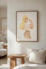 Feminine Strength – Modern Empowerment Wall Art Print