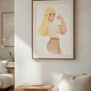 Feminine Strength – Modern Empowerment Wall Art Print