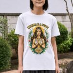 Karma Is a Bitch Divine Lotus Premium Cotton T-Shirt | Soft Unisex Graphic Tee