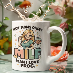 Hot Moms Only Funny MILF Mug – Cheeky Adult Humor Cup