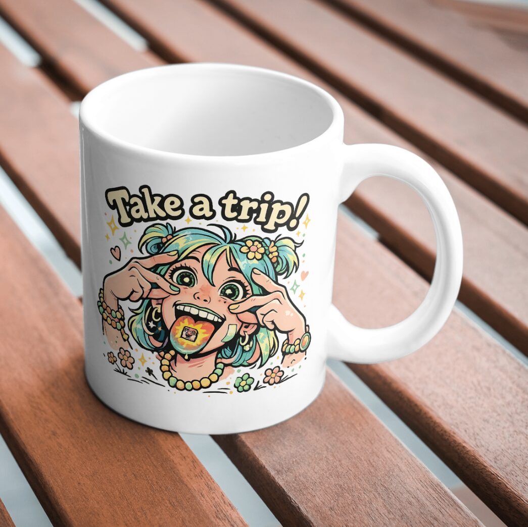 Take a Trip Mug – Psychedelic Festival Art Design