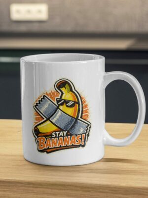 Stay Bananas Funny Banana Mug – Cool Fruit Humor Cup