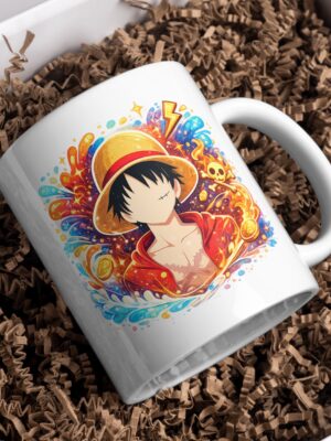 Minimalist Pirate Anime Ceramic Coffee Mug