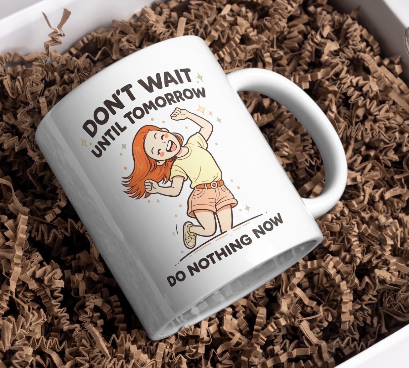 Don’t Wait Until Tomorrow – Procrastination Humor Mug
