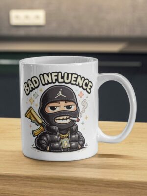 Bad Influence Mug – Street Cartoon Character Design
