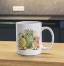 Colorful Trio Birds – Whimsical Owl Mug