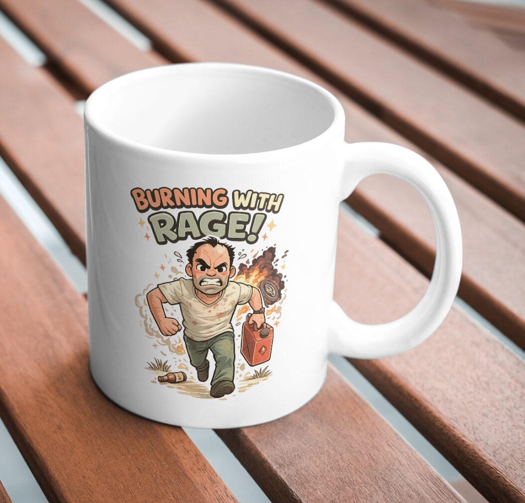 Burning With Rage – Fuel Run Mug