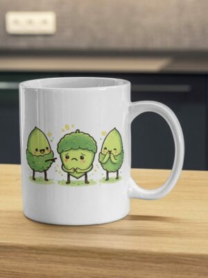 See No Evil Acorns – Cute Trio Mug