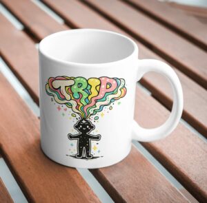 Trip Mind Explosion Mug – Psychedelic Brain Art