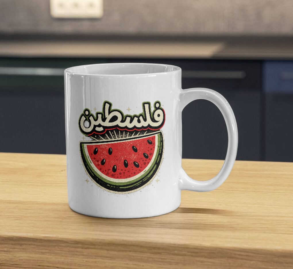 Palestine Watermelon Solidarity Art Mug