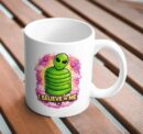 I Believe in Me Alien Mug – Cute Motivational Alien Coffee Mug