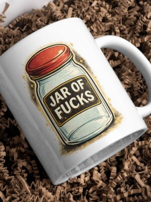 Jar of Fucks Funny Mug – Zero Left to Give Cup
