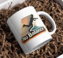 No Balance Running Silhouette Retro Mug