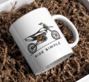 Ride Simple Mug – Minimalist Motorcycle Design