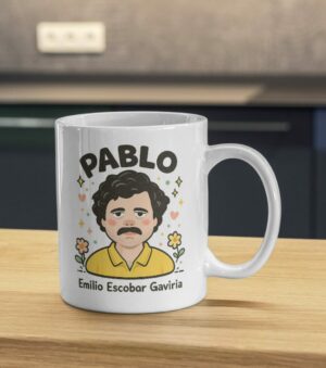 Pablo Retro Portrait Mug – Vintage Icon Illustration