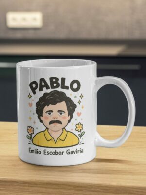 Pablo Retro Portrait Mug – Vintage Icon Illustration