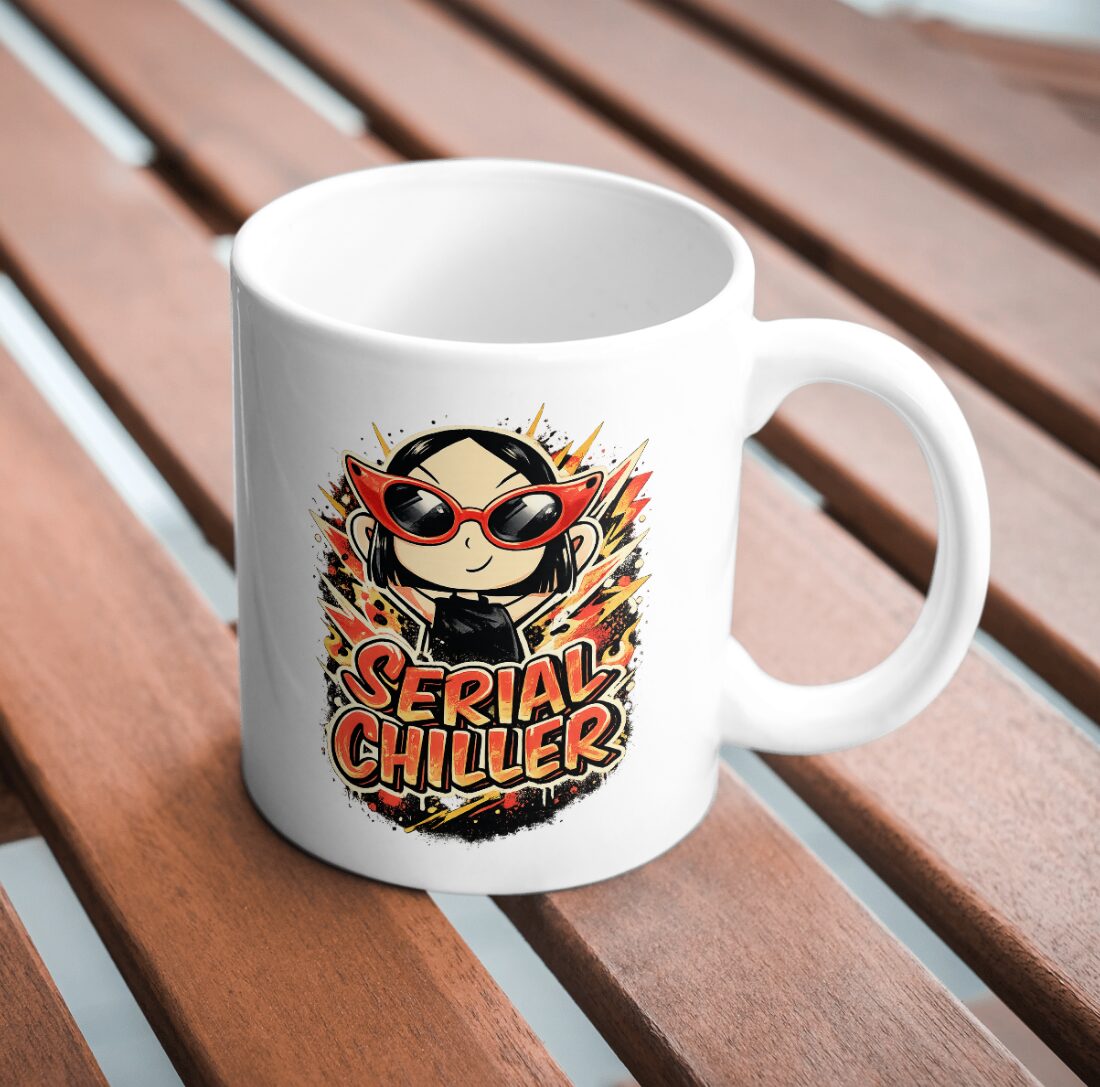 Serial Chiller Mug – Cute Rebel Girl Design