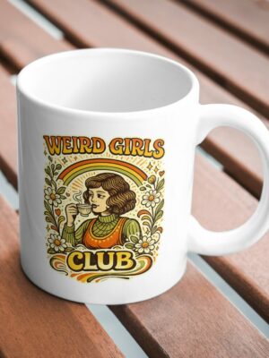 Weird Girls Club Mug – Vintage Floral Tea Lover Design
