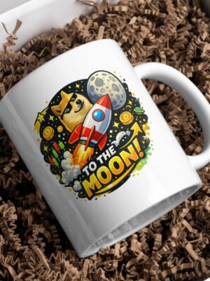Doge To The Moon Ceramic Coffee Mug