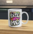 Bite Me Pop Art Mug – Colorful Street Style Design