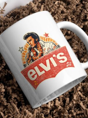 Elvis Retro Rock Mug – Vintage King of Rock Design