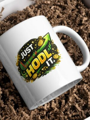 Just HODL It Crypto Trading Ceramic Mug
