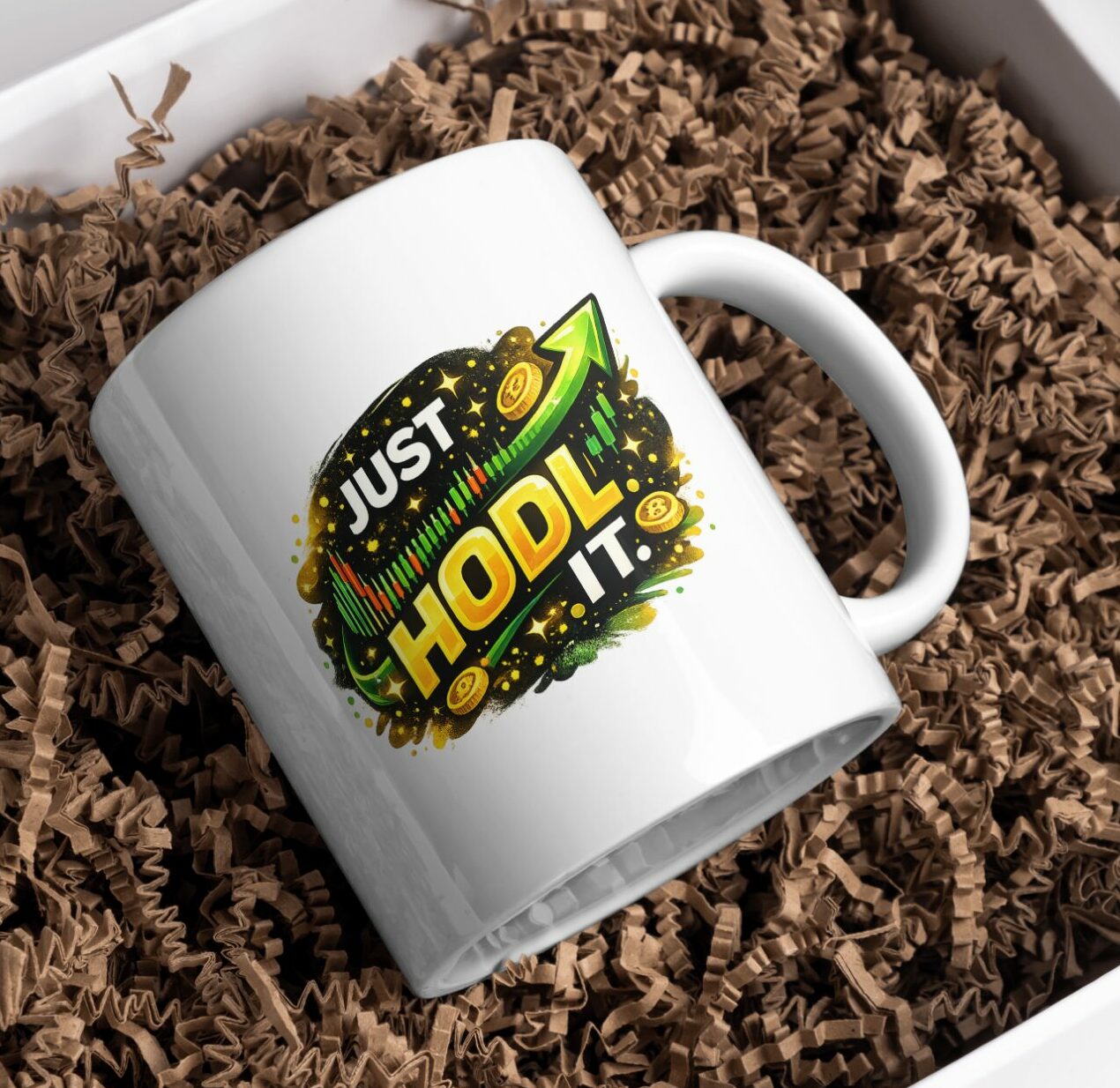 Just HODL It Crypto Trading Ceramic Mug