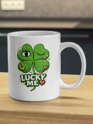 Lucky Me Clover Mug – Cute Four Leaf Charm Coffee Cup