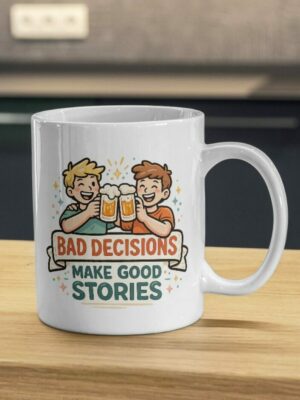 Bad Decisions Make Good Stories Beer Humor Mug