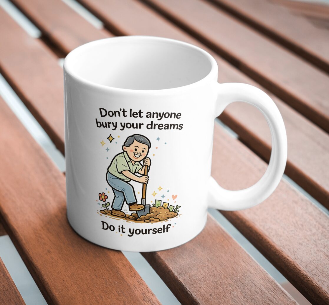 Don’t Let Anyone Bury Your Dreams Mug – Hustle Motivation Design