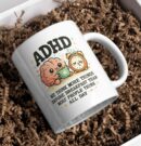 ADHD – We Think More Before Breakfast Funny Brain Mug