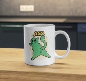 Sassy Cat Mug – Playful Bold Graphic Design