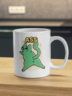 Sassy Cat Mug – Playful Bold Graphic Design